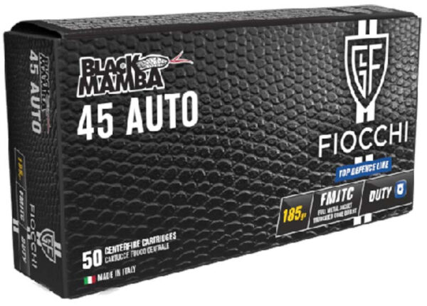 Munición FIOCCHI Top Defence BLACK MAMBA - 45 ACP - 185 grains - FMJTC